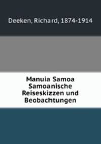 Manuia Samoa Samoanische Reiseskizzen und Beobachtungen