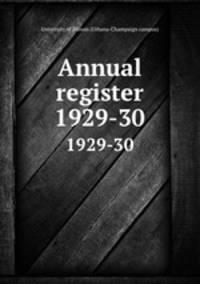 Annual register. 1929-30