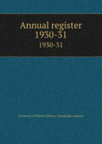 Annual register. 1930-31