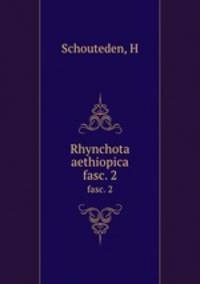Rhynchota aethiopica. fasc. 2