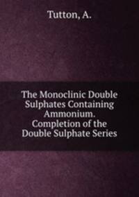 The Monoclinic Double Sulphates Containing Ammonium. Completion of the Double Sulphate Series