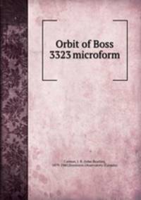 Orbit of Boss 3323 microform