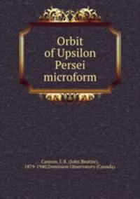 Orbit of Upsilon Persei microform