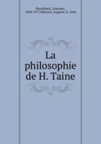 La philosophie de H. Taine