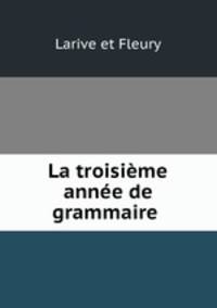 La troisieme annee de grammaire .