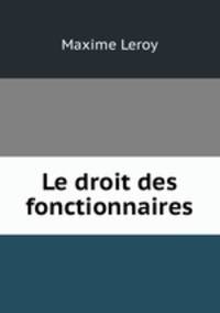 Le droit des fonctionnaires