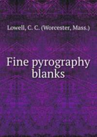 Fine pyrography blanks.