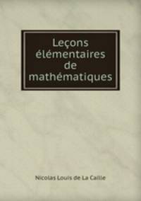 Leons lmentaires de mathmatiques