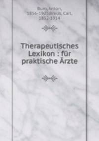 Therapeutisches Lexikon : fr praktische rzte
