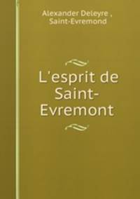 L`esprit de Saint-Evremont