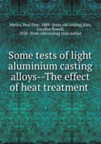 Some tests of light aluminium casting alloys--The effect of heat treatment