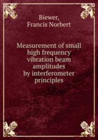 Measurement of small high frequency vibration beam amplitudes by interferometer principles.
