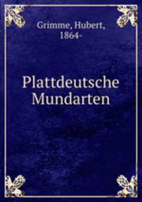 Plattdeutsche Mundarten