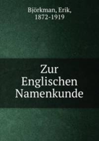 Zur Englischen Namenkunde