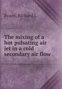 The mixing of a hot pulsating air jet in a cold secondary air flow.