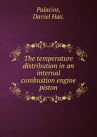 The temperature distribution in an internal combustion engine piston.