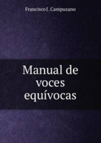 Manual de voces equvocas