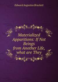 Materialized Apparitions: If Not Beings from Another Life, what are They