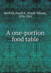A one-portion food table