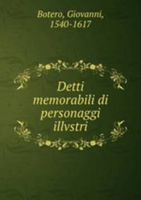 Detti memorabili di personaggi illvstri