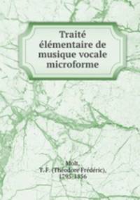 Trait lmentaire de musique vocale microforme