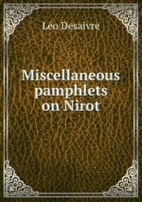 Miscellaneous pamphlets on Nirot