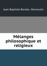 Mlanges philosophique et religieux