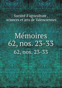 Mmoires. 62, nos. 23-33