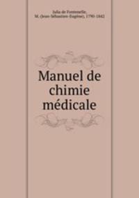 Manuel de chimie mdicale