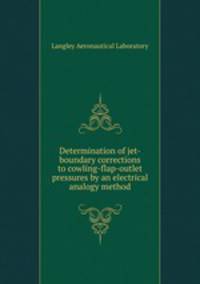 Determination of jet-boundary corrections to cowling-flap-outlet pressures by an electrical analogy method