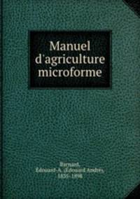 Manuel d`agriculture microforme