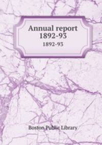 Annual report. 1892-93