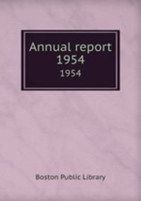 Annual report. 1954