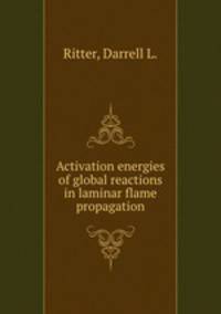 Activation energies of global reactions in laminar flame propagation.