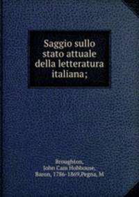 Saggio sullo stato attuale della letteratura italiana;