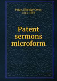 Patent sermons microform