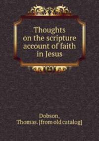 Thoughts on the scripture account of faith in Jesus