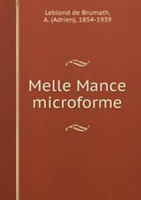 Melle Mance microforme