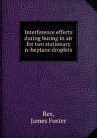 Interference effects during buring in air for two stationary n-heptane droplets.