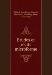 Etudes et rcits microforme