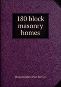 180 block masonry homes