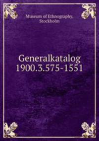 Generalkatalog 1900.3.575-1551