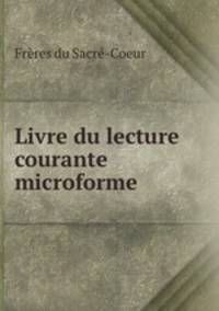 Livre du lecture courante microforme