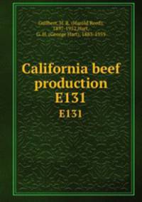 California beef production. E131