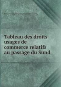 Tableau des droits & usages de commerce relatifs au passage du Sund