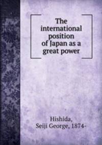 The international position of Japan as a great power