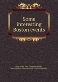 Some interesting Boston events