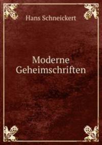 Moderne Geheimschriften