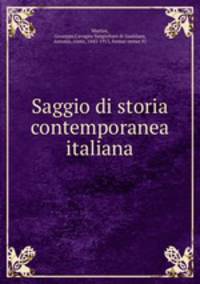 Saggio di storia contemporanea italiana