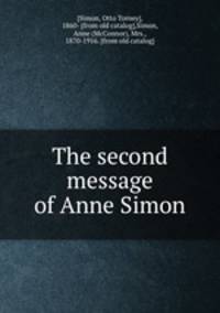 The second message of Anne Simon